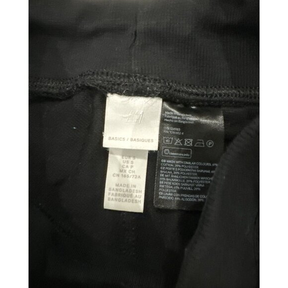 H&M Womens Black Drawstring Jogger Pants Size S - Picture 3 of 8